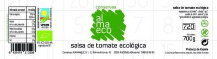 Sauce tomate biologique ingredient